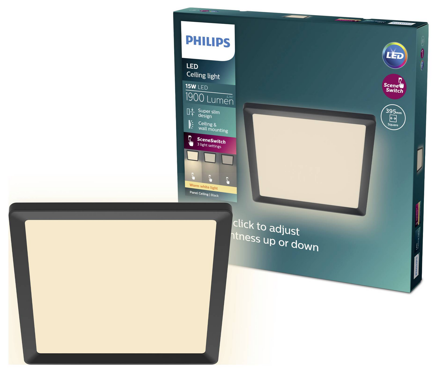 B-Ware Philips SceneSwitch 8720169347953 LED-Panel Deckenlampe Deckenleuchte Licht