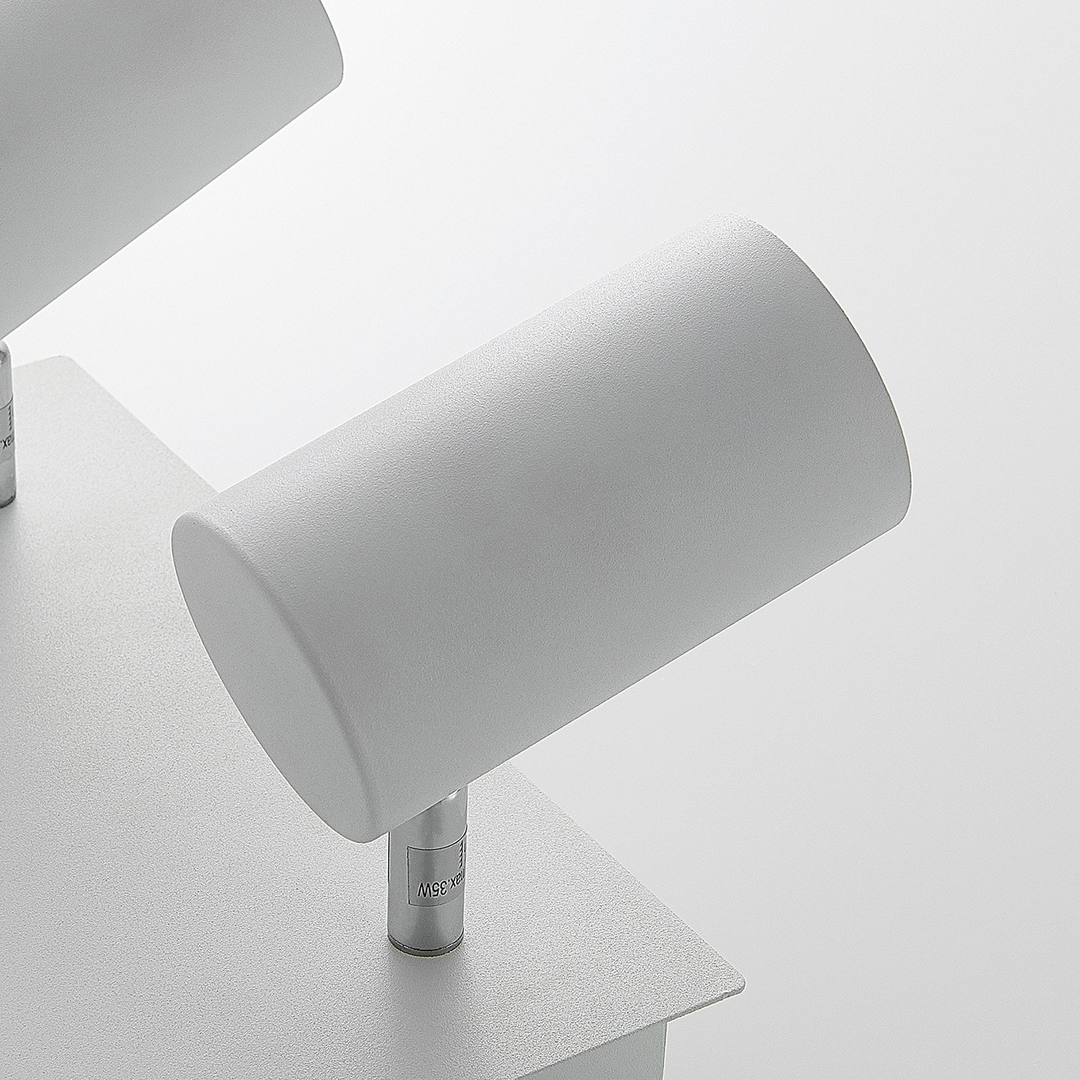 Lindby Joffrey Deckenlampe Wohnzimmerleuchte Deckenleuchte Dekolampe GU10 weiß