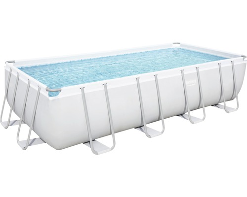B-Ware Bestway Aufstellpool Framepool Set 488x244x122cm Sandfilter Chem Connect Leiter