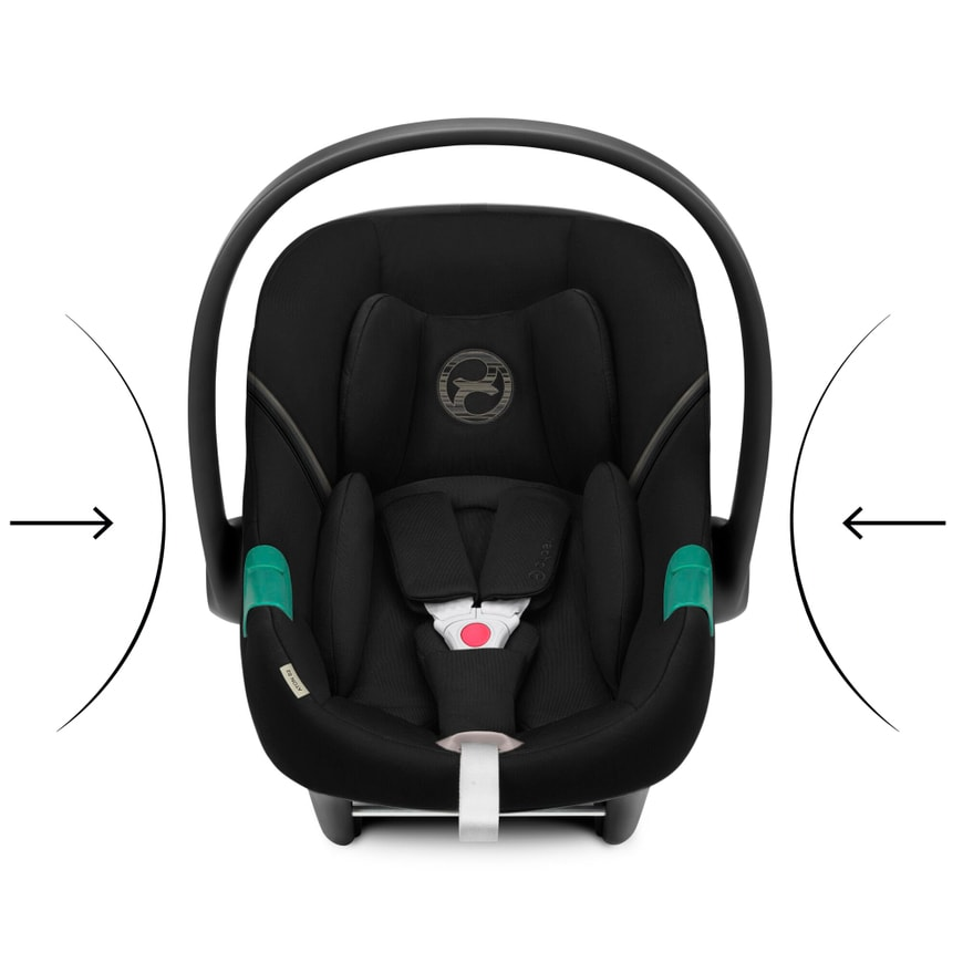 Cybex Aton S2 i-Size Moon Black Autositz Babyschale Kindersitz Sicherheit Auto