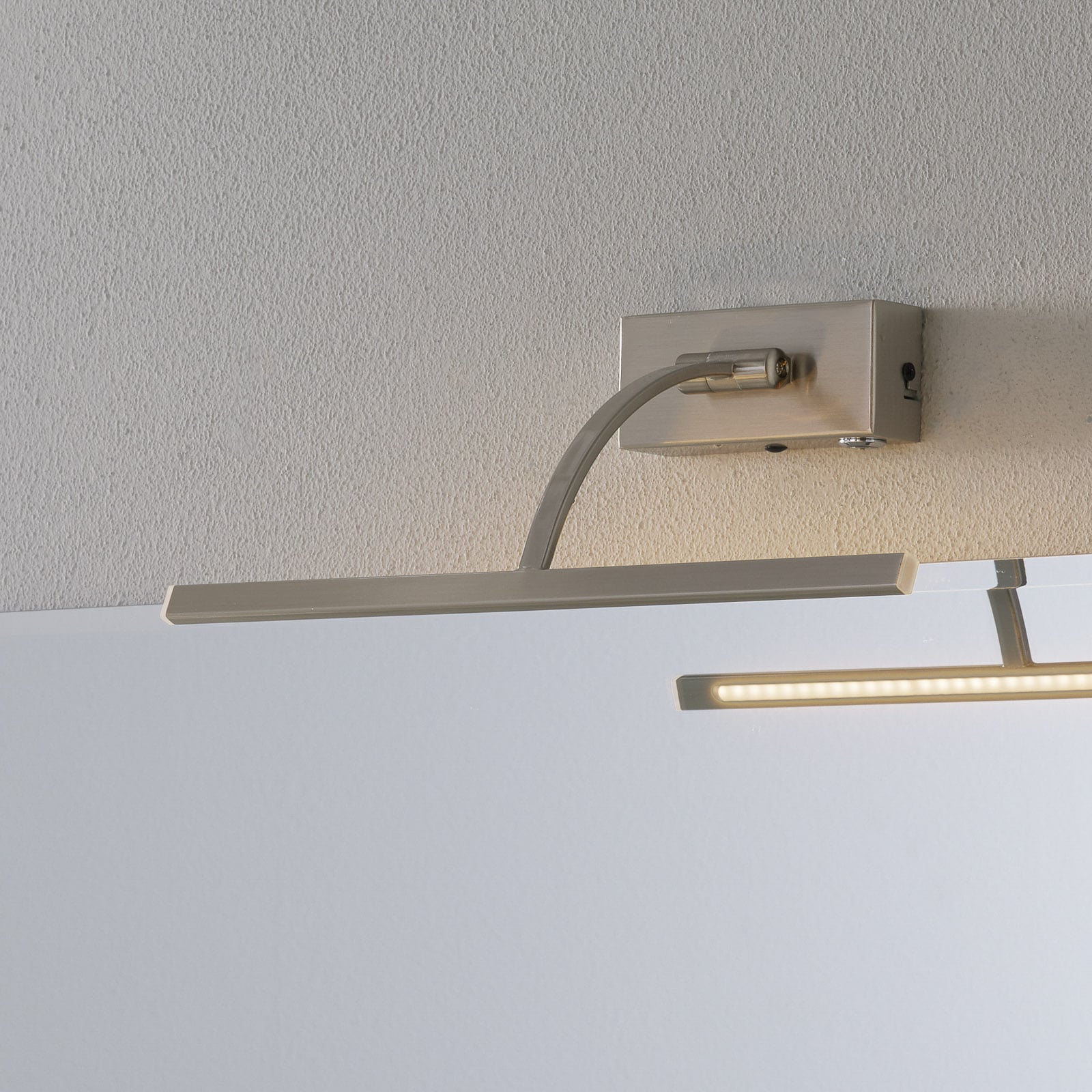 Freelight Wandleuchte Matisse LED dimmbar Wandlampe silber 34cm mit Schalter - 8718444958574