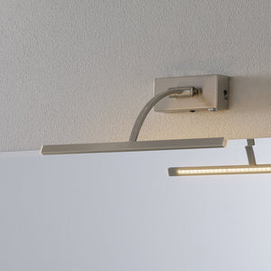 B-Ware Freelight Wandleuchte Matisse LED dimmbar Wandlampe silber 34cm mit Schalter