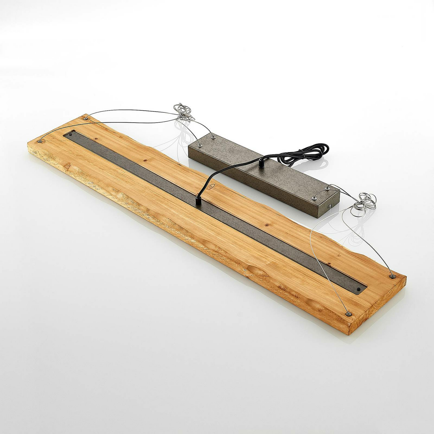 Lindby Nesaja Holz Led Pendelleuchte Pendelleuchte Lampe Leuchte 27 W Holz Nic293 B-Ware - 4251096574746