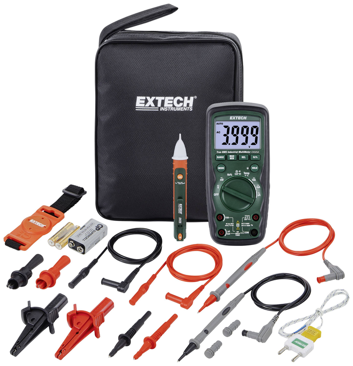 Extech Extech EX505A-K Hand-Multimeter digital CAT IV 600 V Anzeige Messgerät