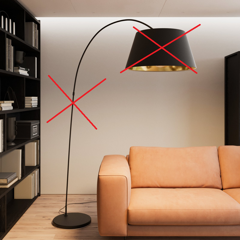Lindby Bogenstehlampe Esti Lampe Leuchte Stehlampe Schwarz Siehe Text/Foto B-Ware