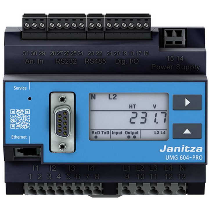 Janitza UMG 604-PRO 230 V Spannungsqualitäts-Analysator CAT III 300 V digital