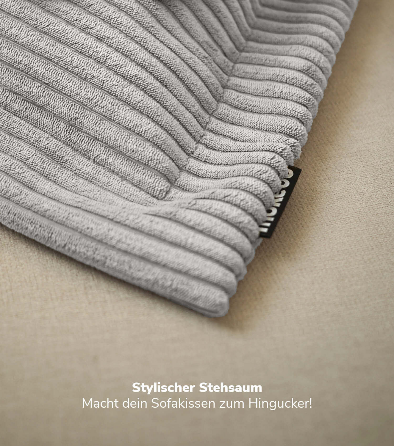 B-Ware Mokebo Sofakissen Aus Cord 'Das Wölkchen' Kissen Couchkissen Dekokissen - 4262436123470