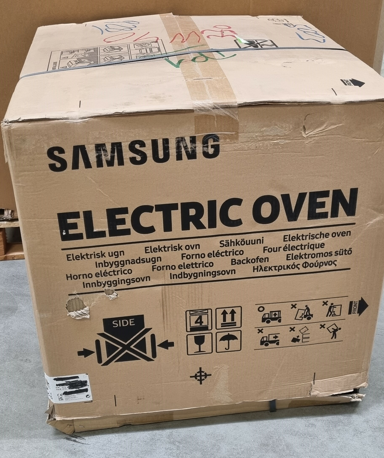 B-Ware Samsung Nv66 M3571 Bs/Eg Backofen Dual Cook Edelstahl Pyrolyse Eek: A