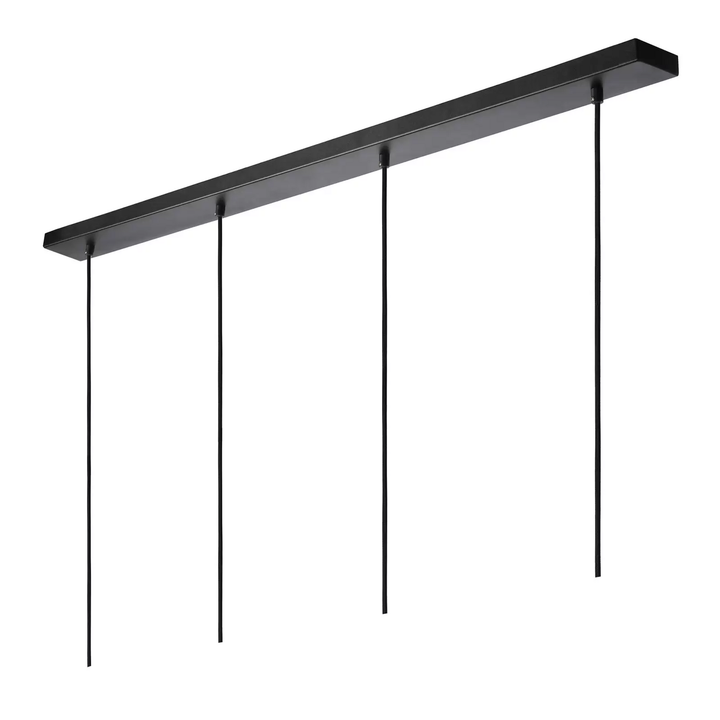 Lucide Pendellampe Gipsy. Hängeleuchte Deckenlampe schwarz Gips 120 cm 4-flammig