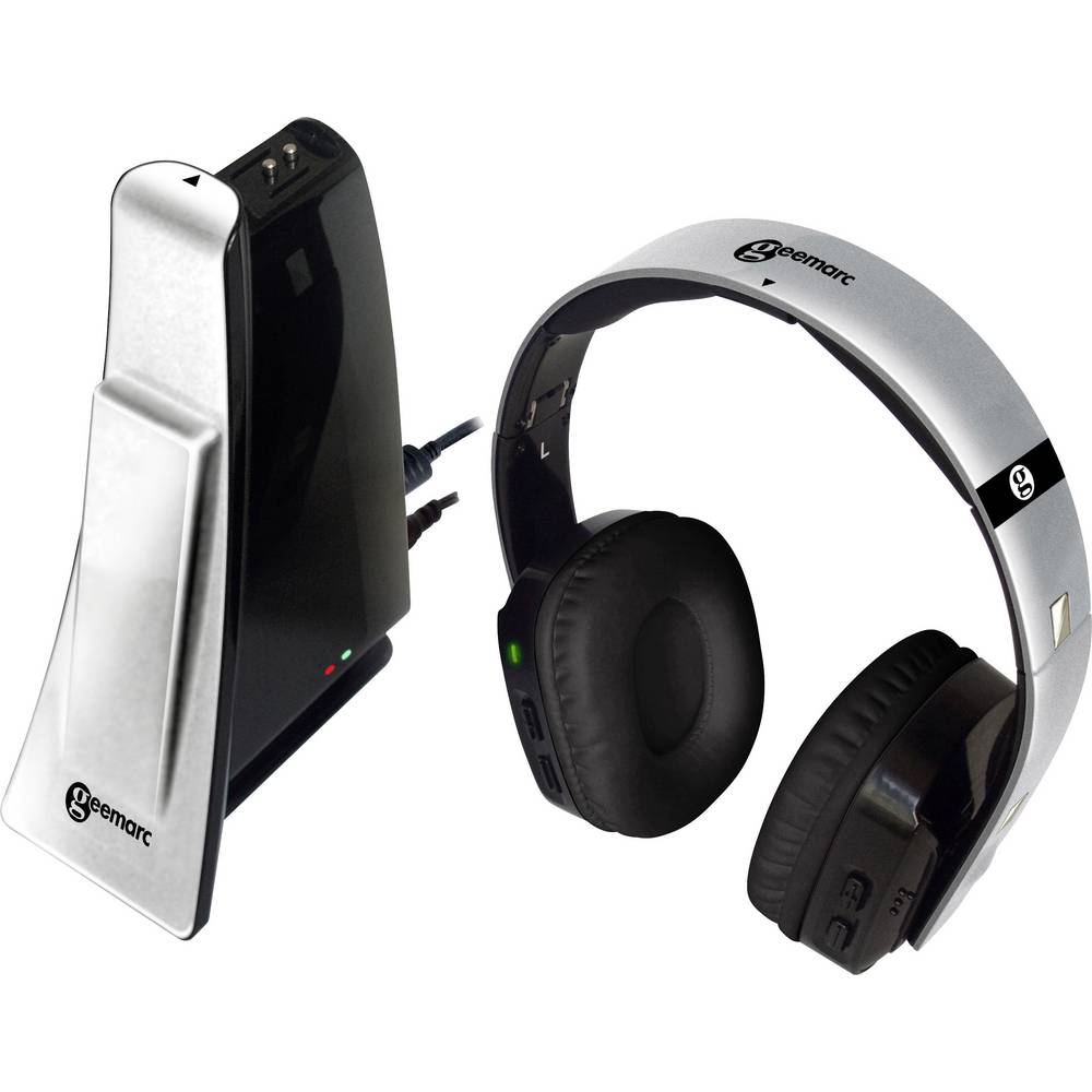 Geemarc CL7400 OPTI Funk TV In Ear Kopfhörer Over Ear Leichtbügel Headset Silber - 3521350009422
