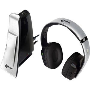 B-Ware Geemarc CL7400 OPTI Funk TV In Ear Kopfhörer Over Ear Leichtbügel Headset Silber