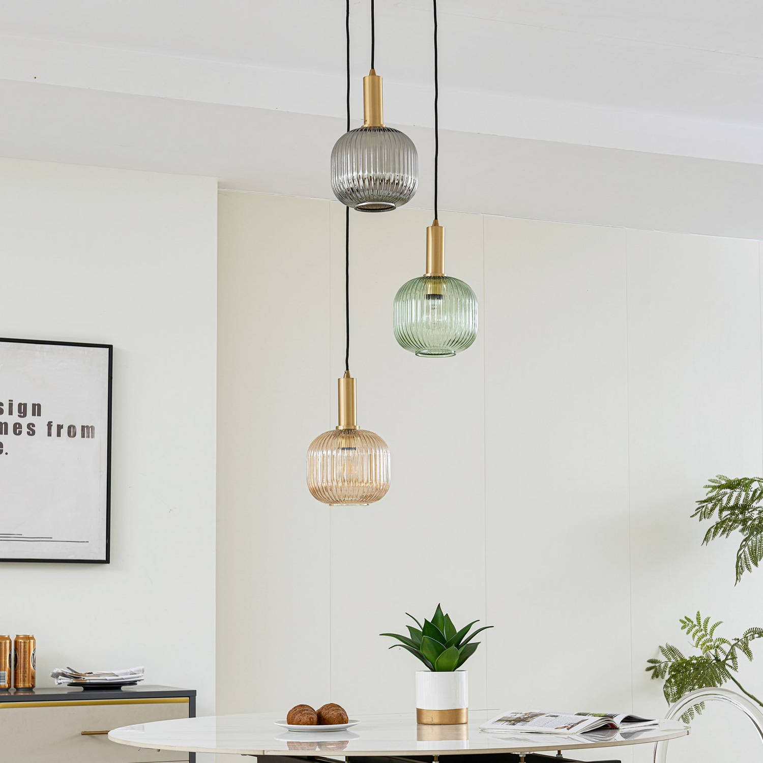 B-Ware Lindby Doroteo Hängeleuchte Hängelampe Leuchte Lampe Pendelleuchte Licht710