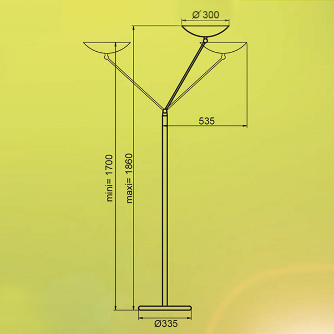 Aluminor Flexible Led Stehleuchte Stehlampe Lampe Leuchte Chloé Schwarz359 B-Ware