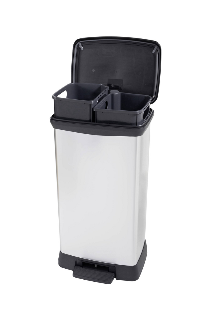 Curver Deco bin metalics 254620 Mülleimer 46 l 407 x 749 x 307 mm Mülltonne