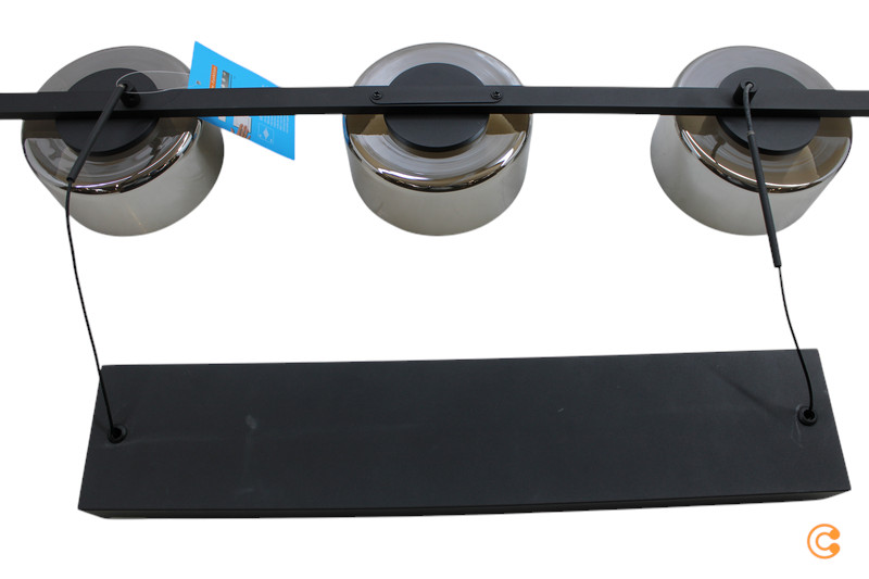Paul Neuhaus Led Hängelampe Rika Schwarz Glas Dimmbar Deckenlampe Lampe Leuchte B-Ware