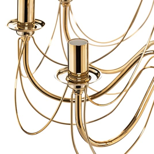 Euluna Kronleuchter Retro Deckenlampe Hängeleuchte Hängelampe Lampe Leuchte gold