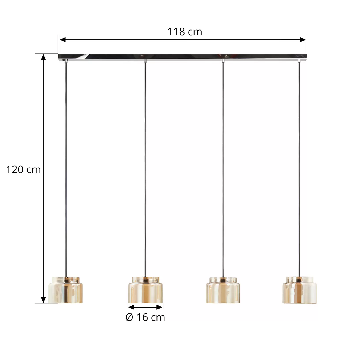 Lucande Diano Hängeleuchte Pendellampe Deckenlampe Lampe Leuchte Wohnzimmerla753 B-Ware - 4251911767414