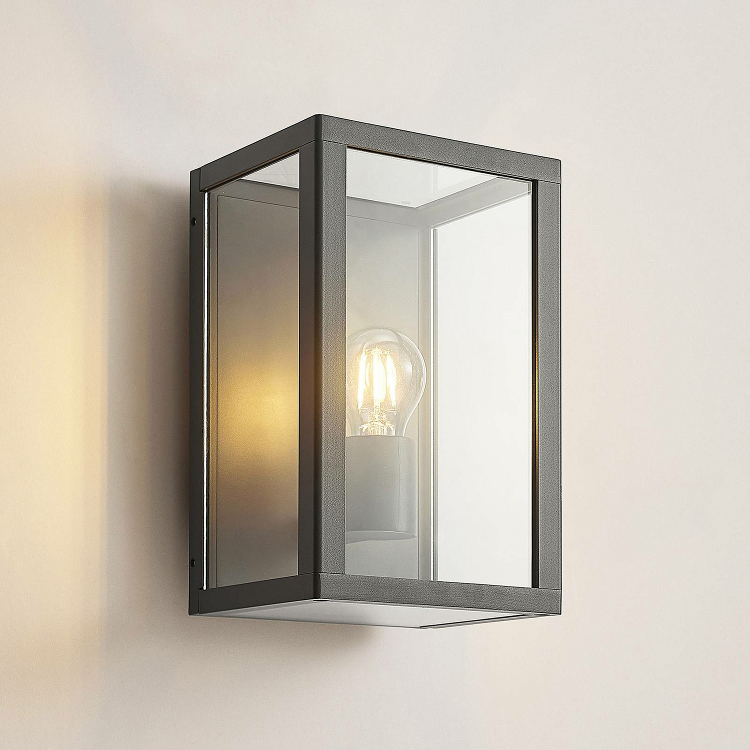 B-Ware Lindby Giavanna Außenwandleuchte Wandleuchte Außenleuchte Außenlampe Lampe 28 Cm