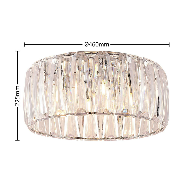 Lindby Sofia Deckenlampe Deckenleuchte Lampe Leuchte 4-flm E14 transparent chrom