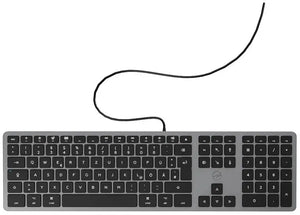 B-Ware Mobility Lab Tastatur Keyboard Mac Os Qwertz Deutsch Grau Büro Zuhause