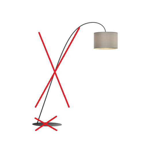 Nowodvorski Lighting Bogenlampe Alice Standleuchte Stehleuchte Siehe Text/Foto B-Ware - 5903139681896