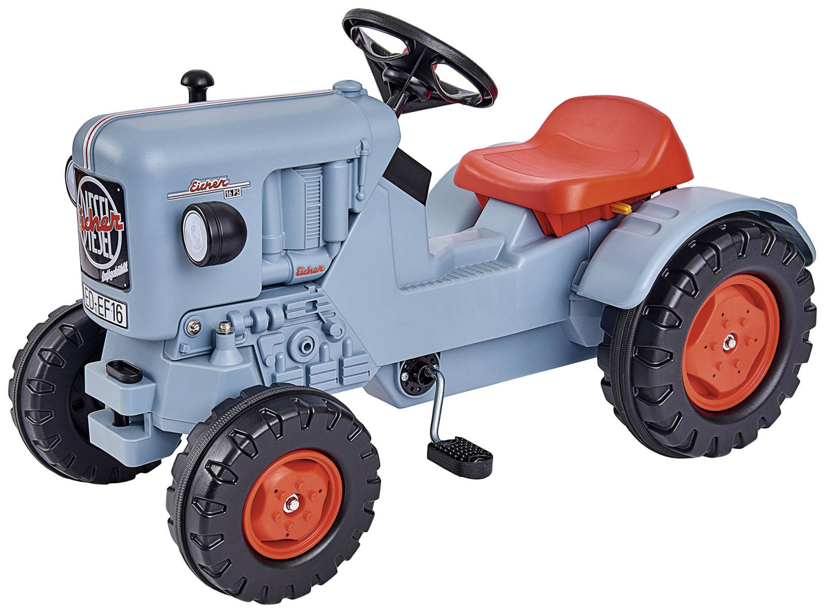 BIG Traktor Trettraktor Tretfahrzeug Kindertraktor Rutscher EICHER DIESEL ED 16 - 4004943565653