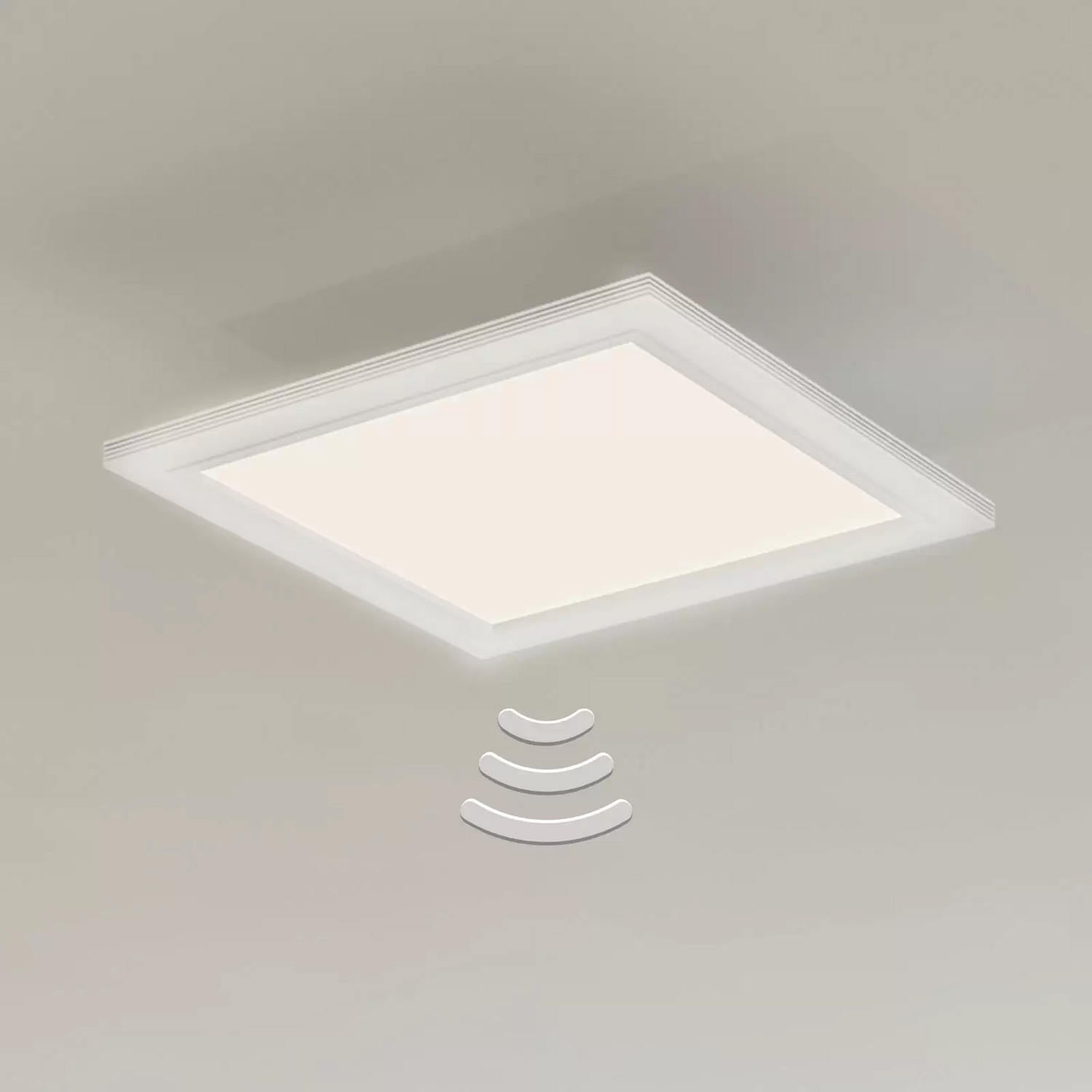 Plafonnier LED Briloner, plafonnier à détecteur de mouvement Piatto, éclairage de couloir ou de salon