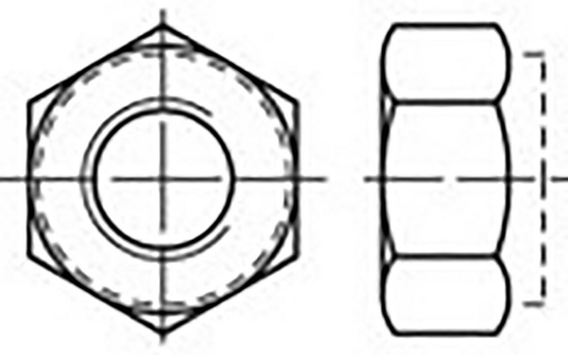 Toolcraft  To 6864483 M4 Din 982 1000 St. Sechskantmuttern Muttern Sechskant B-Ware - 4064161135243