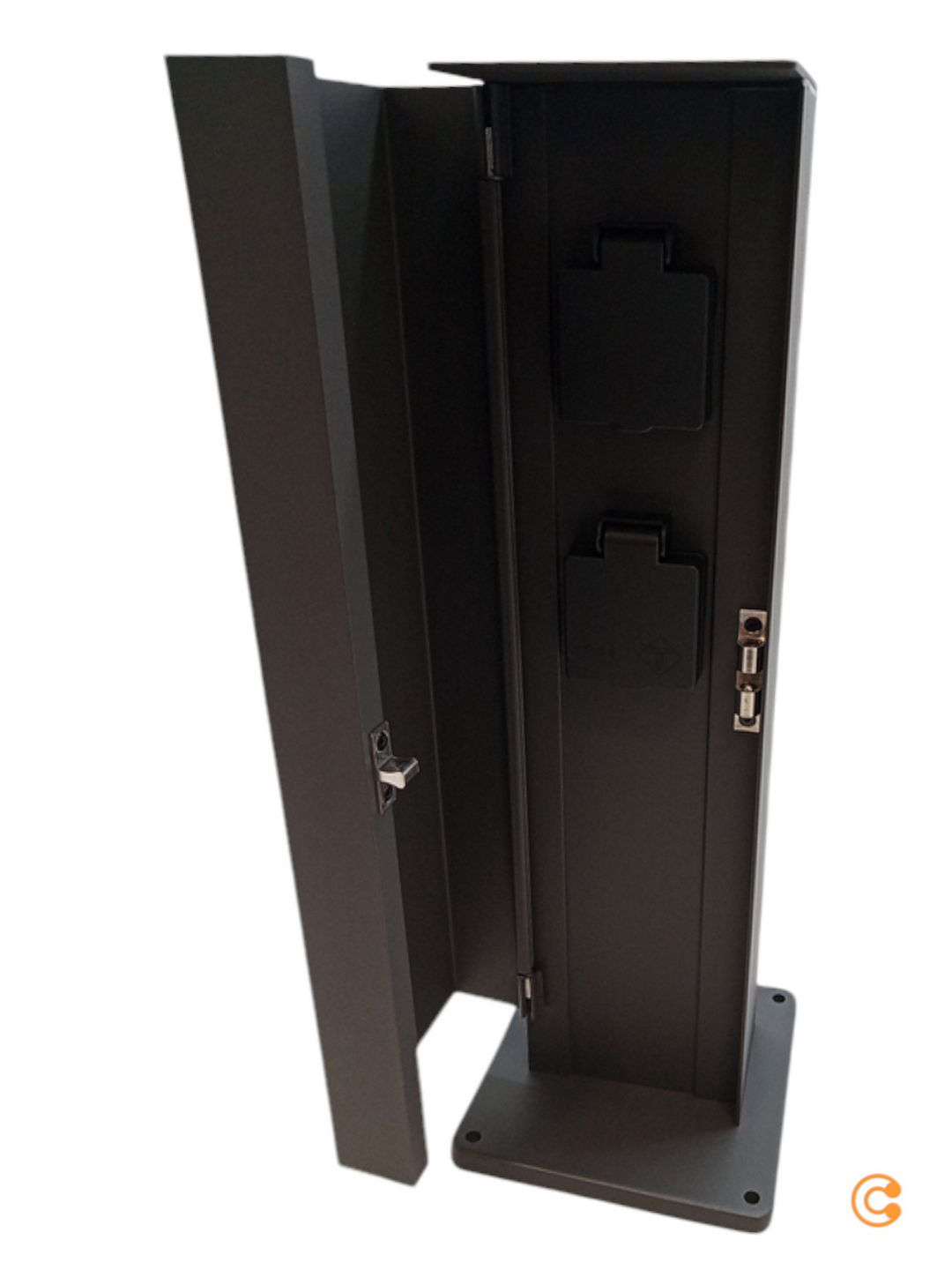Deko Light 733066 Mana Außenstandleuchte Dunkelgrau Standleuchte Steckdose Licht B-Ware