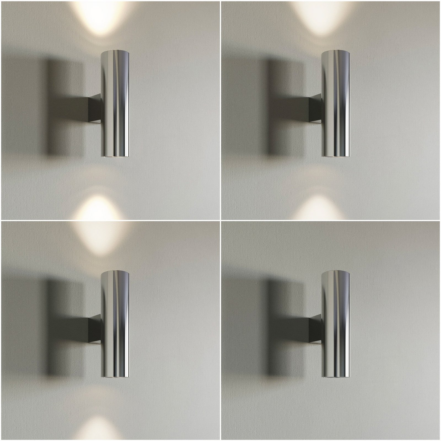 B-Ware Euluna Marion Wandlampe Zweiflammig Chrom Wandleuchte Lampe Leuchte Spot Licht