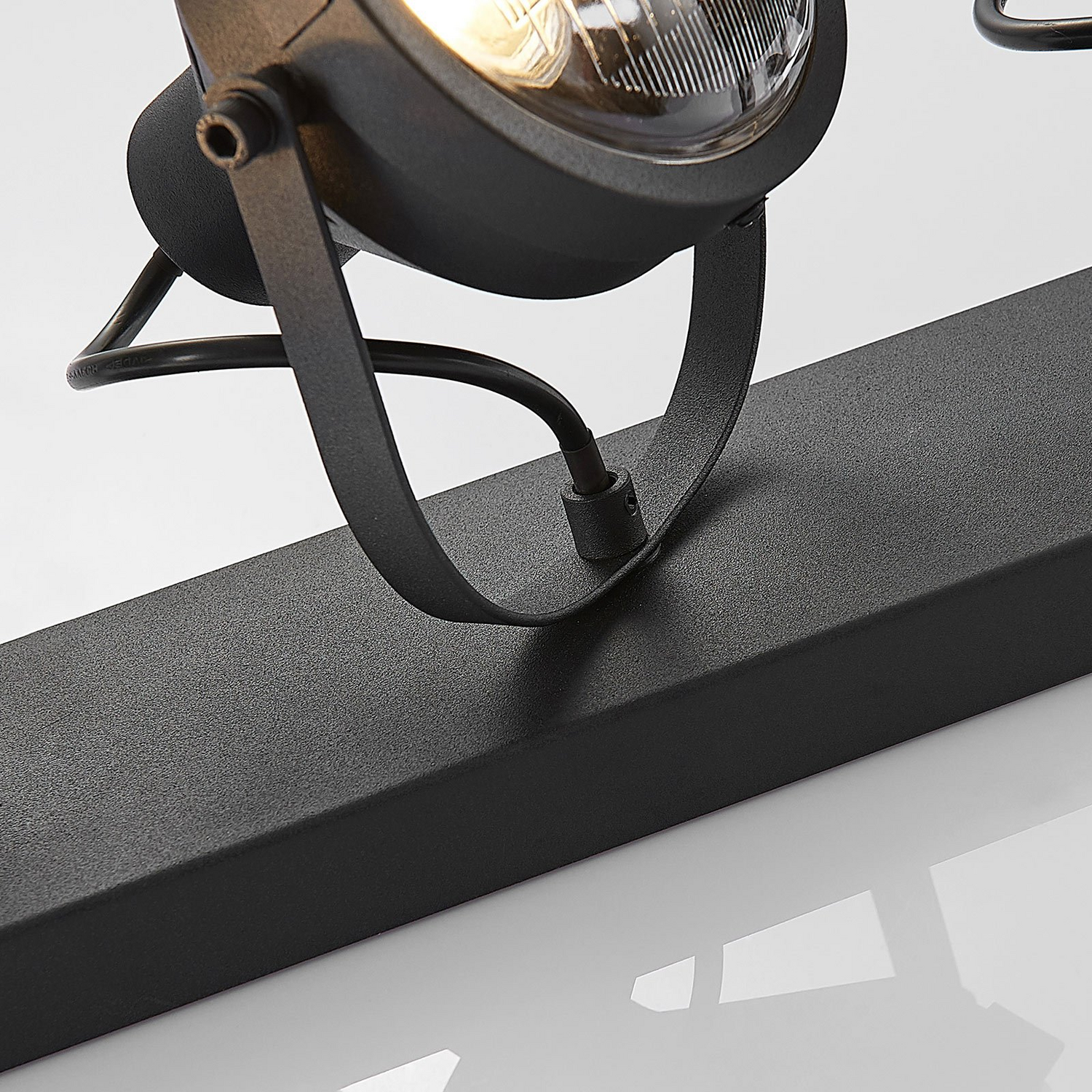 B-Ware Lindby Scheinwerfer Deckenstrahler Henega Schwarz 3 Flg Deckenlampe Deckenspot