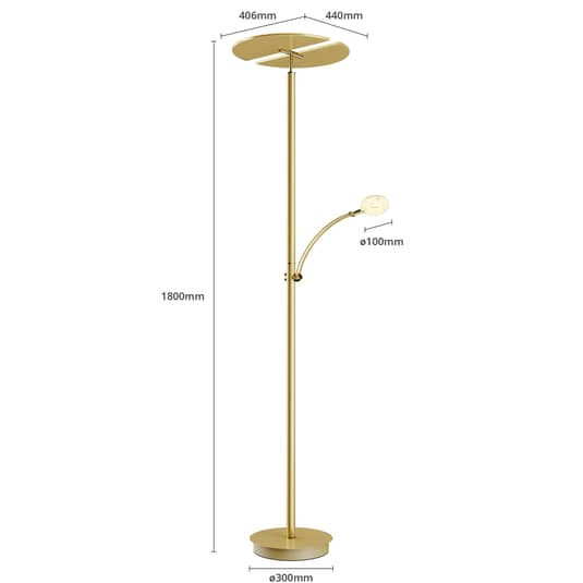 Lucande Led Deckenfluter Stehlampe Stehleuchte Lampe Leuchte 30 W Anniki Mess212 B-Ware