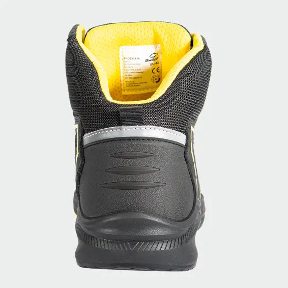 B-Ware Bwolf Phoenix Hi S3 S Arbeitsschuhe Sicherheitsschuhe Schutzkappe Schwarz Gr 42 - 3801054004689