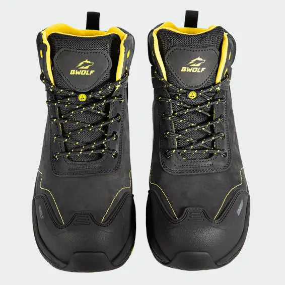 B-Ware Bwolf Phoenix Hi S3 S Arbeitsschuhe Sicherheitsschuhe Schutzkappe Schwarz Gr 42 - 3801054004689