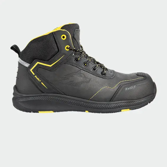 B-Ware Bwolf Phoenix Hi S3 S Arbeitsschuhe Sicherheitsschuhe Schutzkappe Schwarz Gr 42 - 3801054004689