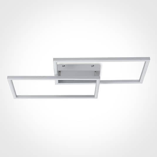 Lucande Muir Led Deckenlampe Deckenlampe Lampe Wohnzimmerlampe 25 Watt Silber B-Ware - 4251096596533