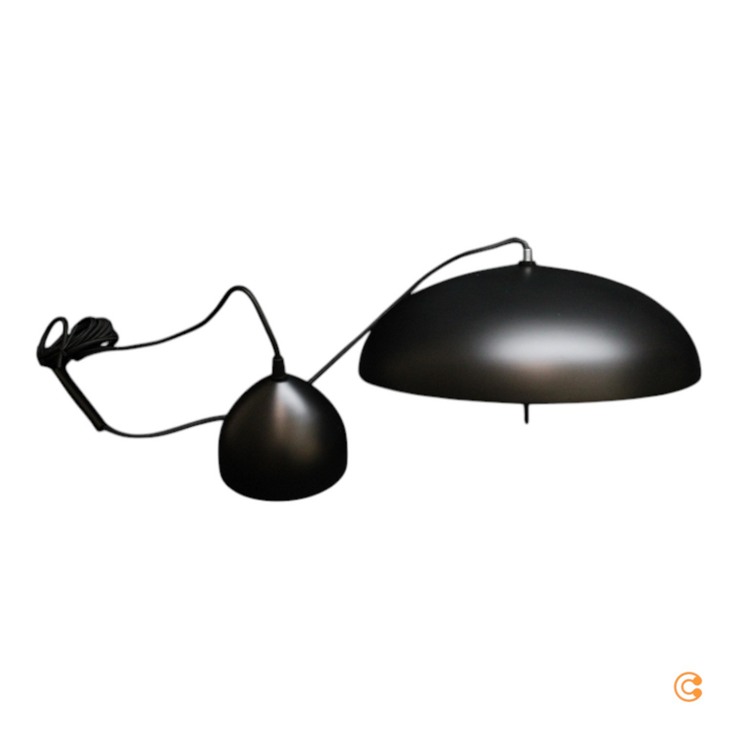B-Ware DFTP Nordlux Hängeleuchte Pendelleuchte Versale schwarz Metall 35 cm E27 2x40W