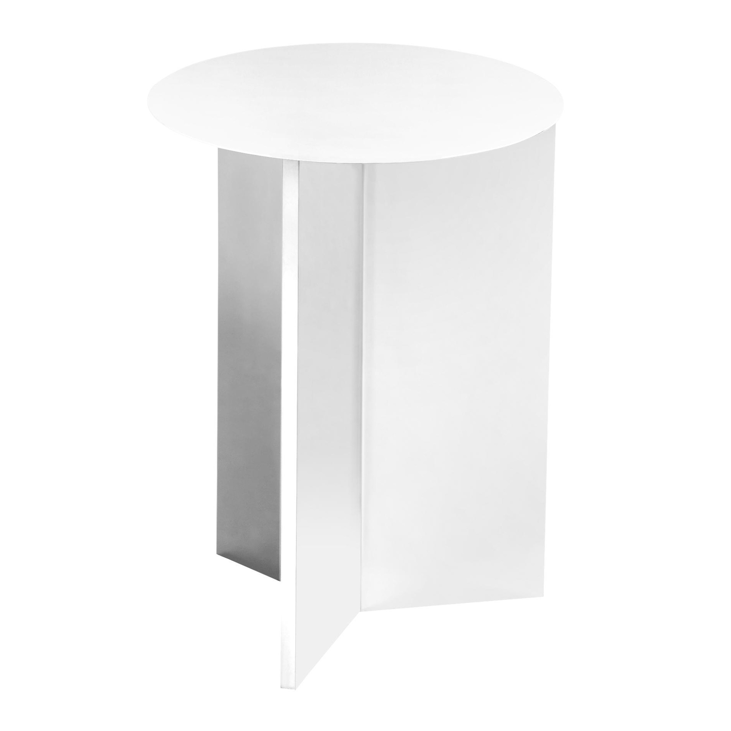 B-Ware Hay Slit Beistelltisch Tisch Couchtisch Sofatisch Loungetisch Hoch Stahl Weiß