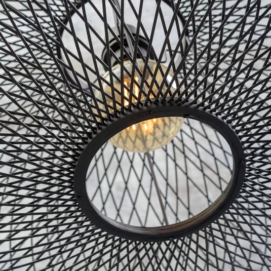 Good & Mojo Cango Deckenleuchte Ellipse Deckenlampe Deckenlicht Leuchte Schwarz B-Ware - 8716248086585