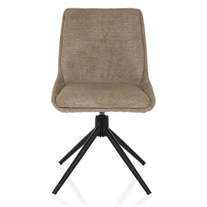 B-Ware hjh LIVING Dining Stuhl TARVISO I Esszimmerstuhl Deko Stoff beige Polsterstühle