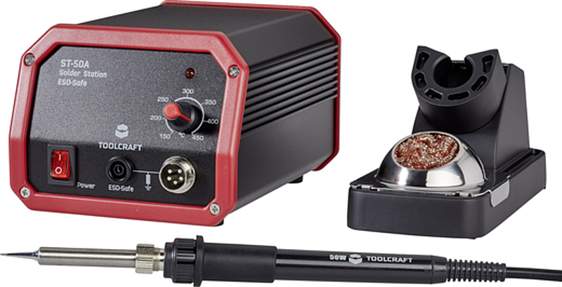 B-Ware Toolcraft St 50 A Lötstation Analog 50 W 150 Bis 450 °C Inkl. Lötspitze 230 V/Dc