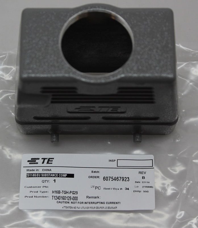 Te T1240160129 000  H16 B Tgh Pg29 Steckverbinder Stecker Verbinder Haube Stecken B-Ware