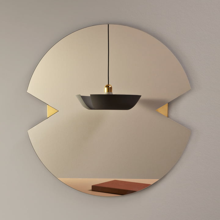 Aytm Verto Spiegel Wandspiegel Rund ø 70 Cm Rainbow Hängespiegel B-Ware - 398024