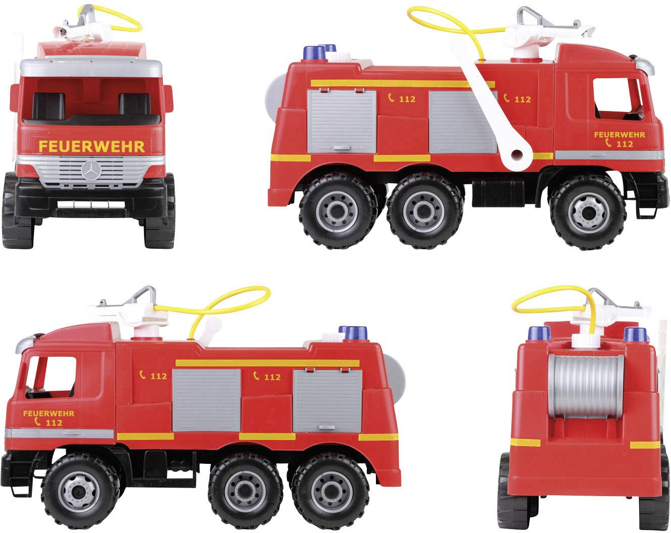 Lena Giga Trucks Feuerwehr Modell Actros Mit Aufklebern Kinderspielzeug Fahrzeug B-Ware