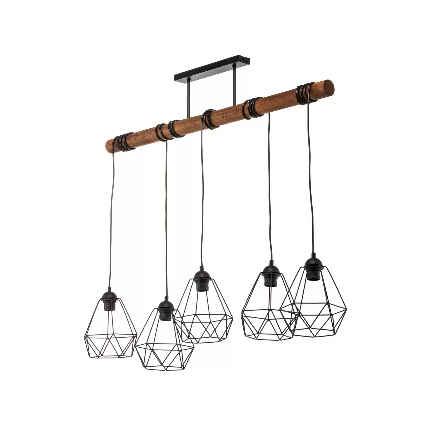 Hängeleuchte Acero Mit Käfigschirmen Fünfflammig Hängelampe Lampe Leuchte E27 B-Ware - 3076337