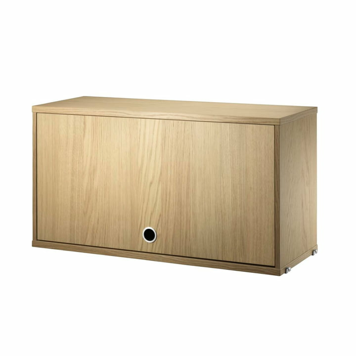 B-Ware String Schrankelement Wandschrank Schrankmodul Klapptür 78 X 30 X 42cm Eiche Mdf