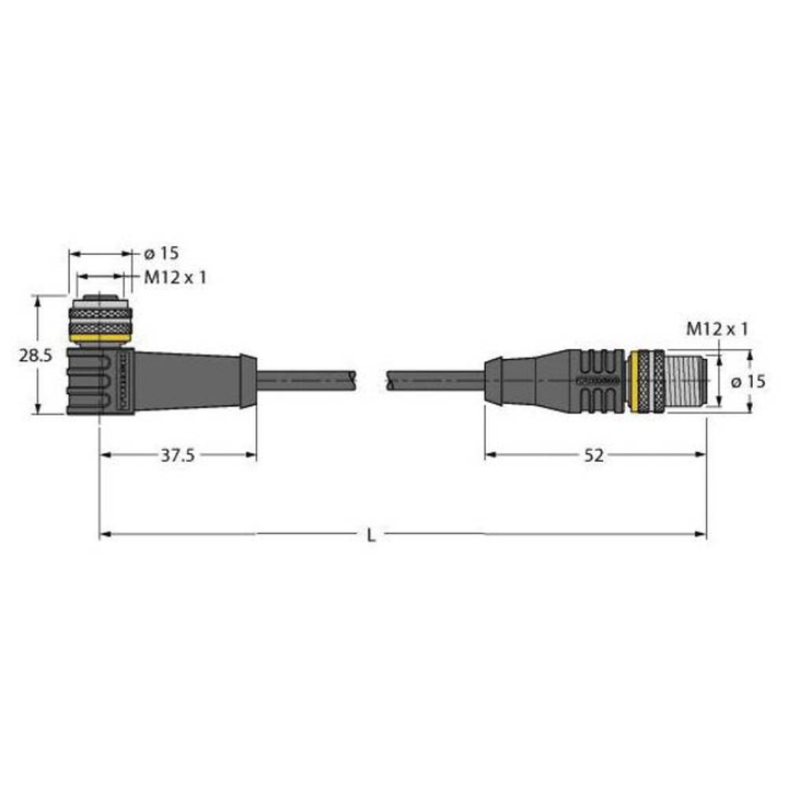 Turck 6626360 Sensor-/Aktor-Steckverbinder konfektioniert Verbindungsleitung