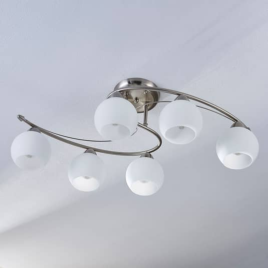 Lindby Esszimmer-Deckenlampe Deckenlampe Lampe Leuchte Svean Licht E14 6-flam751