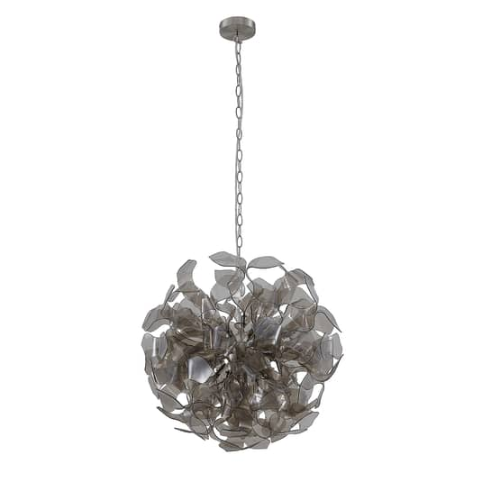 Suspension Lindby Moscalina en acrylique, G9 gris fumé 