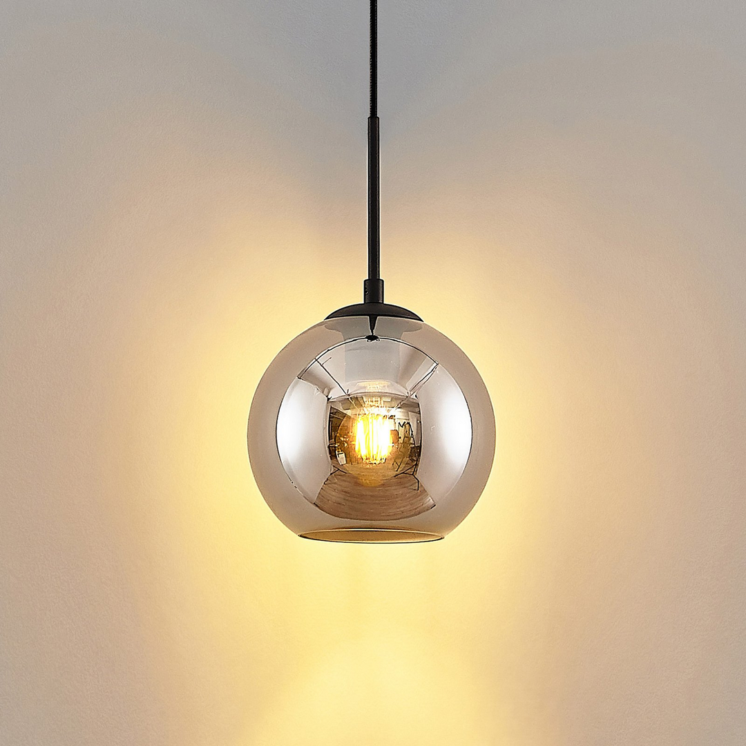 Lindby Jurian Pendelleuchte Deckenlampe Hängeleuchte Hängeleuchte Lampe rauchgla